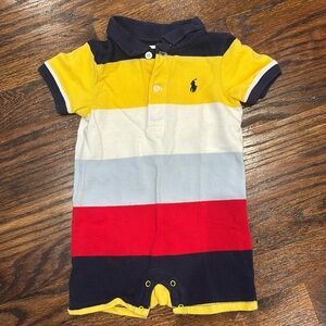 Ralph Lauren striped onsie size 9M